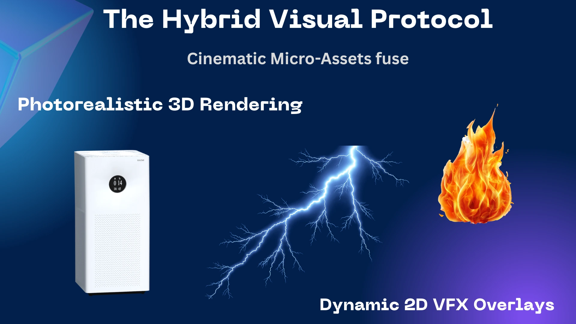 Fusing Photorealistic 3D Rendering with Dynamic 2D VFX Overlays
